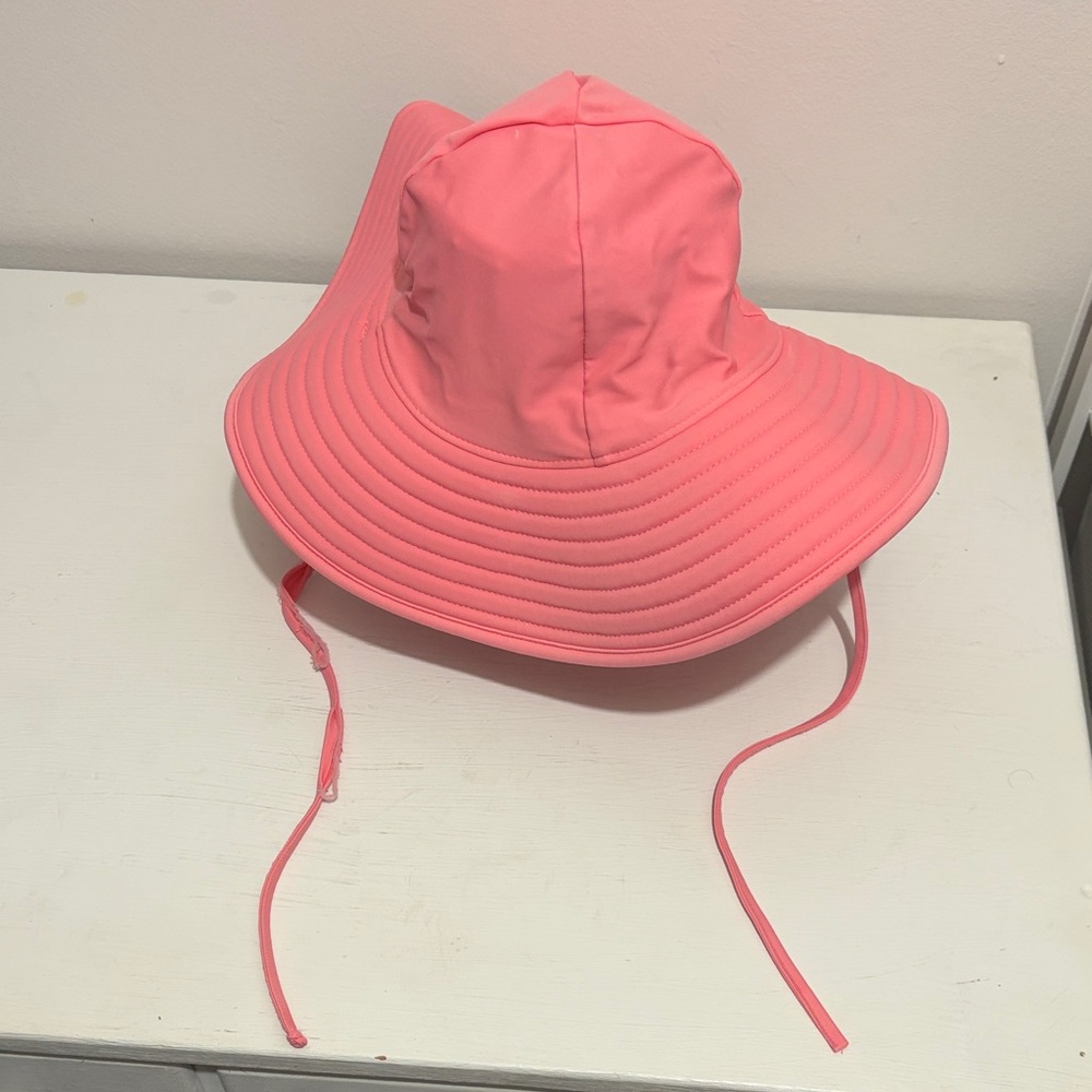 Ruffle Butts 6-10Y Coral Sun Hat